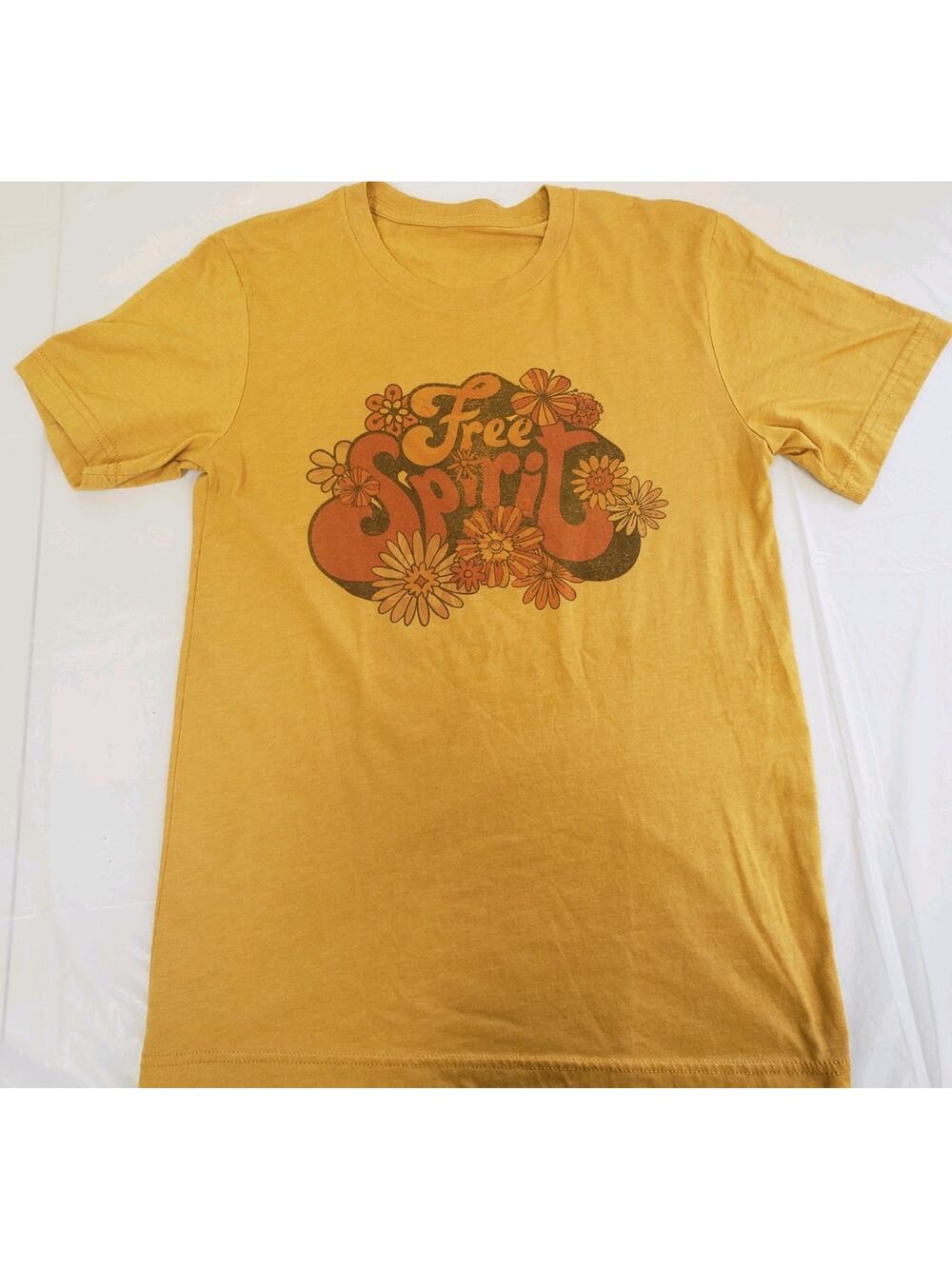 free spirit I ! oranje T-Shirt unisex Size L